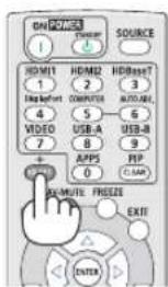 ON POWER 1 SOURCE HDMI1 1 HDMI2 2 HDBset 3 Logic Report 4 COMPUTS 5 AUTO ABC 6 VIDEO 7 USB-A 8 USB-B 9 APPS 0 FIP CLAMP AC-MUTE FREEZE EXIT ENTER
