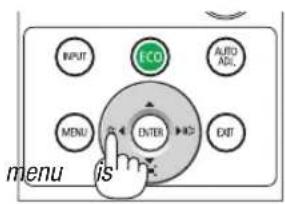 INPUT ICO AUTO ADL MENU ENTER EXIT menu is