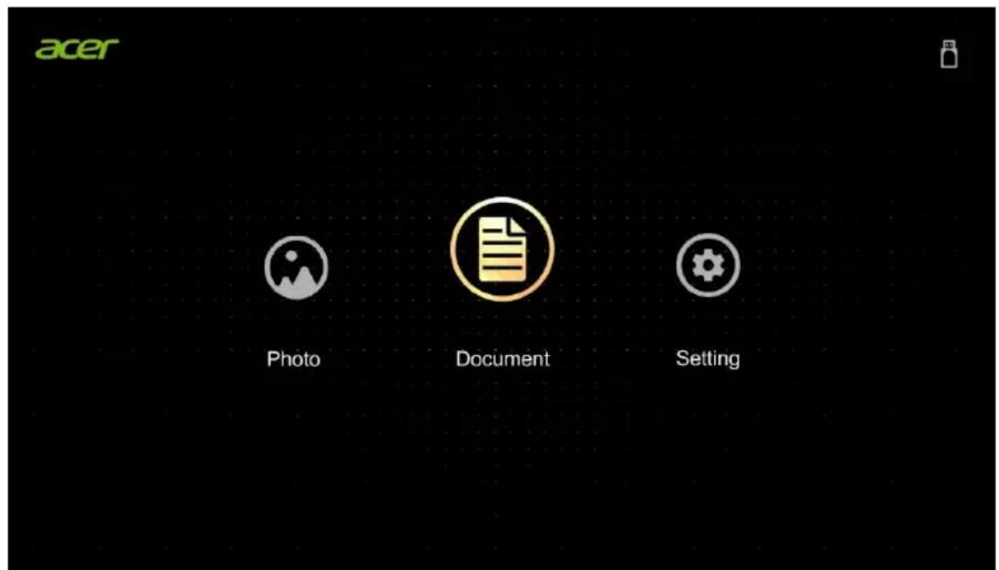 acer Photo Document Setting