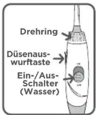 Waterpik WP-663 - Düse auswählen und aufstecken - 2