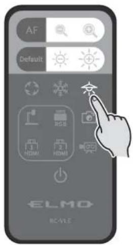 Elmo PX-10E - ◆ TURNING ON/OFF THE LED LIGHTING - 3