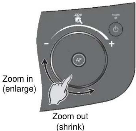 Elmo PX-10E - ◆ADJUSTING THE SIZE - 1