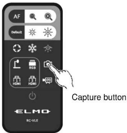 Elmo PX-10E - Recording using the remote control - 1