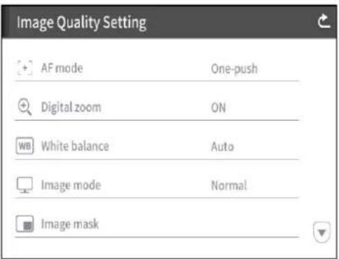Elmo PX-10E - Image Quality Setting - 1