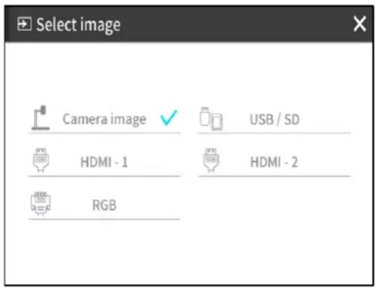 Elmo PX-10E - ◆SELECTING THE IMAGE SOURCE - 1