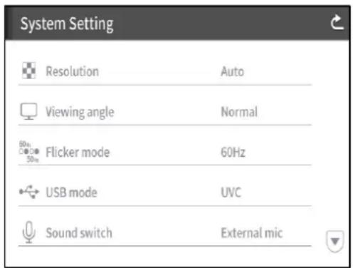 Elmo PX-10E - ◆HOW TO CONFIGURE THE SETTINGS - 2