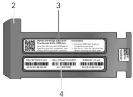 DELL PowerVault NX440 - Locating the information tag of your system - 2