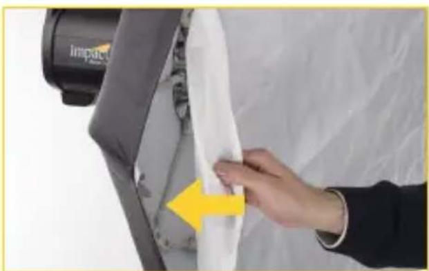 Impact Folding Beauty Dish - Attaching the front diffuser - 1