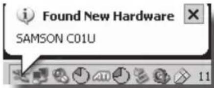 Found New Hardware SAMSON C01U