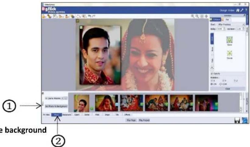 DgFlick Video Xpress - Background Tab - 2