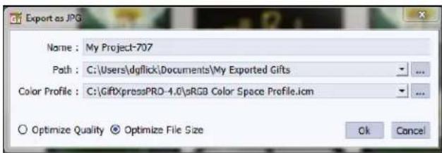 DgFlick Gift Xpress - Export with JPG - 2