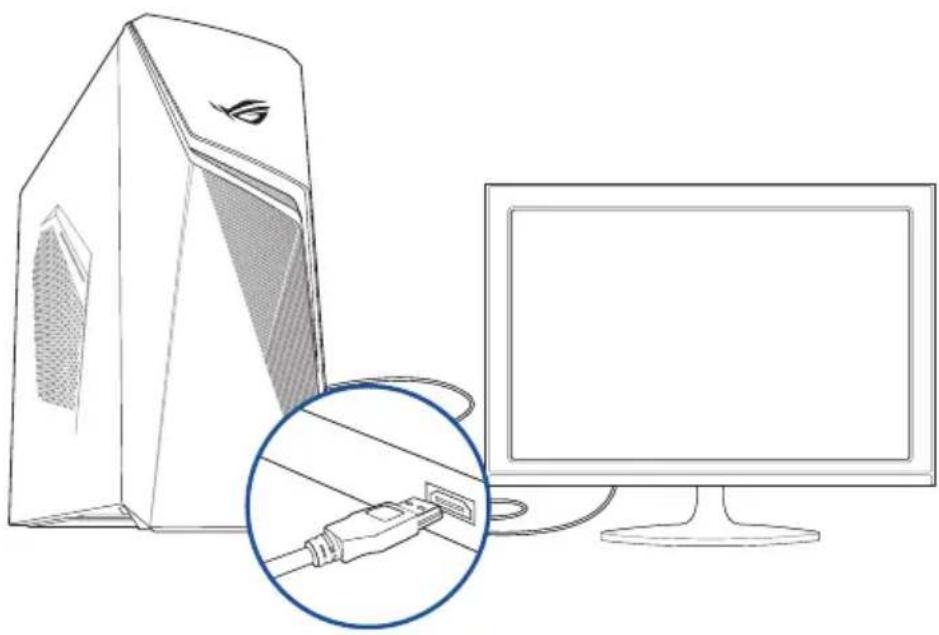 ASUS ROG Strix GL10DH - Anschließen eines HDTV - 2