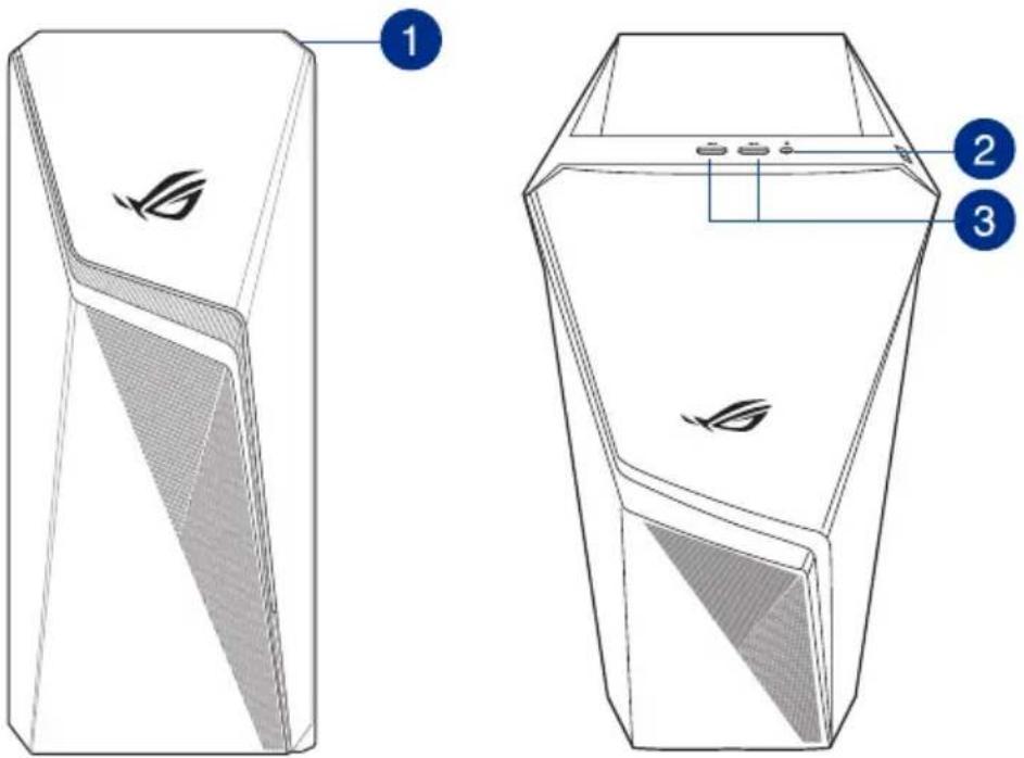 ASUS ROG Strix GL10DH - Frontseite Oberseite - 1