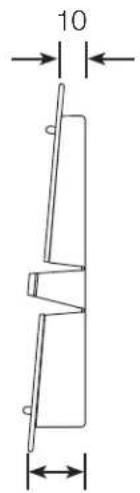 Lutron RR-T10RL-SW - Abmessungen - 4