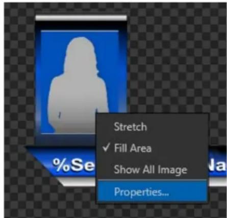 Stretch ✓ Fill Area Show All Image Properties...