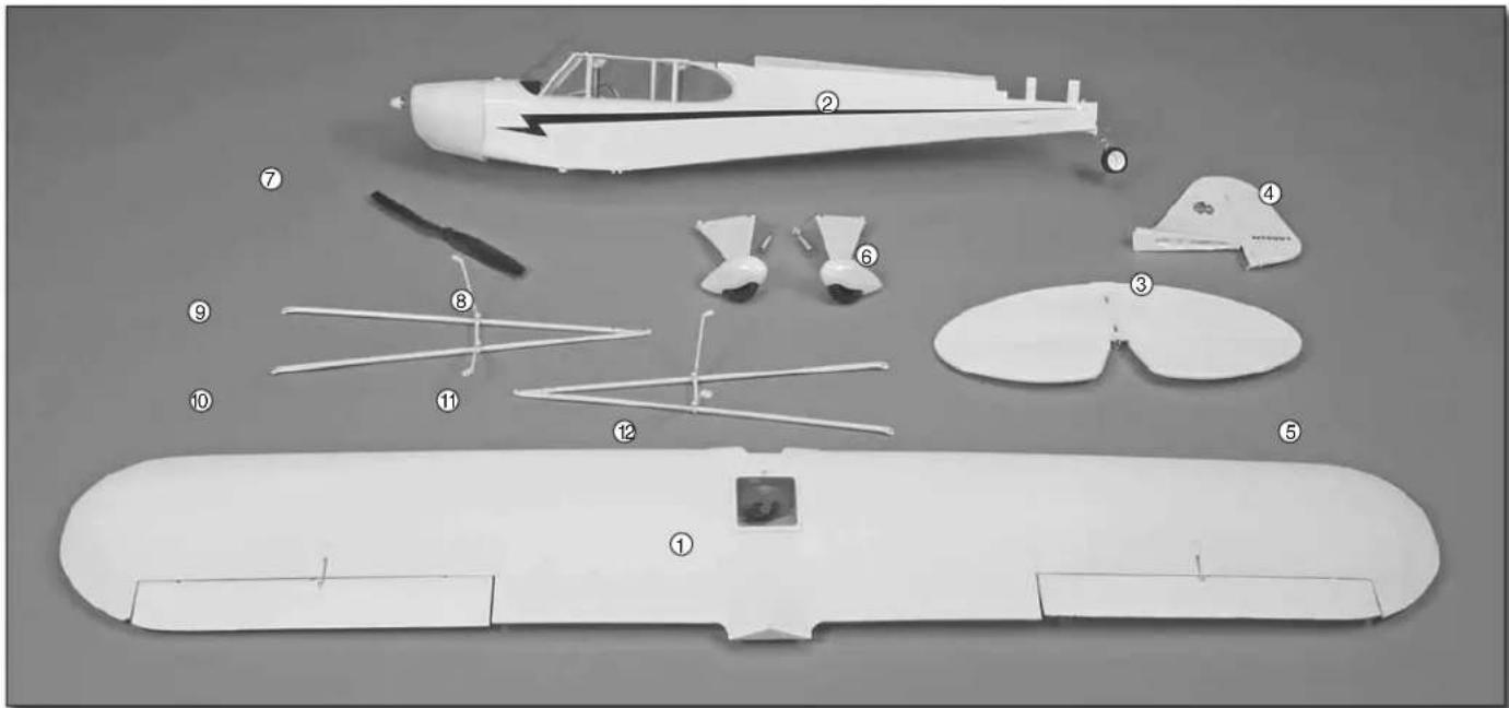 Flyzone Super Cub - KIT CONTENTS - 1