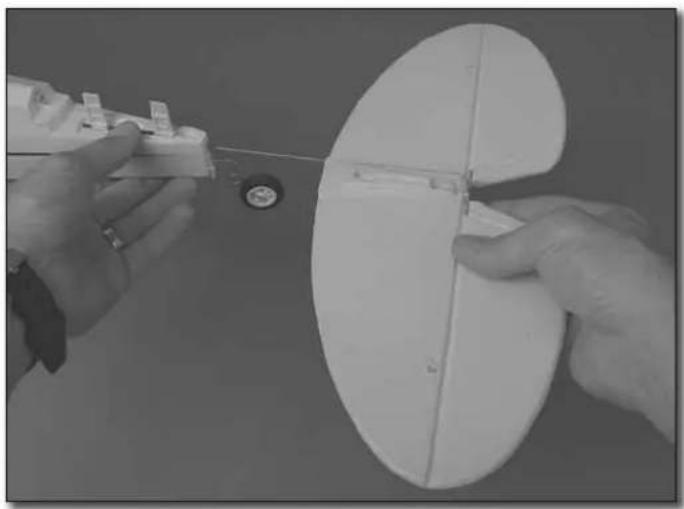 Flyzone Super Cub - Mount the Vertical & Horizontal Stabilizers (Fin and Stab) - 3