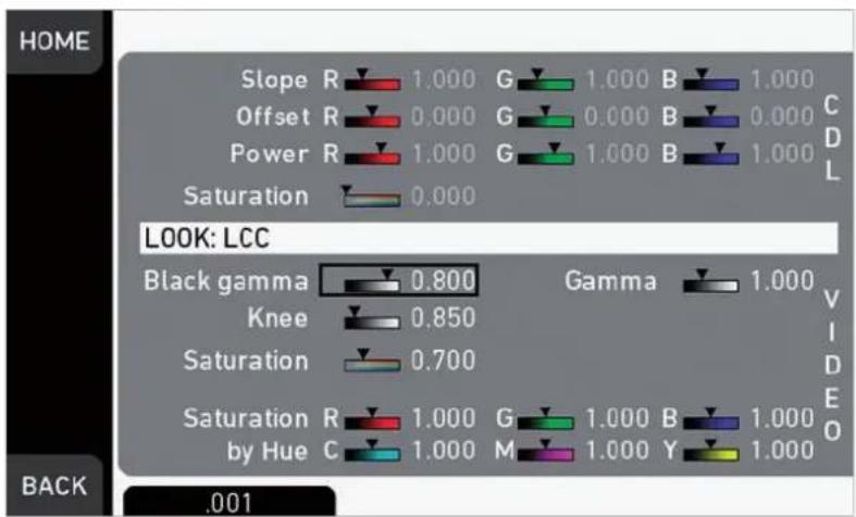 HOME Slope R 1.000 G 1.000 B 1.000 Offset R 0.000 G 0.000 B 0.000 Power R 1.000 G 1.000 B 1.000 Saturation 0.000 LOOK: LCC Black gamma 0.800 Gamma 1.000 Knee 0.850 V Saturation 0.700 I Saturation R 1.000 G 1.000 B 1.000 by Hue C 1.000 M 1.000 Y 1.000 BACK .001