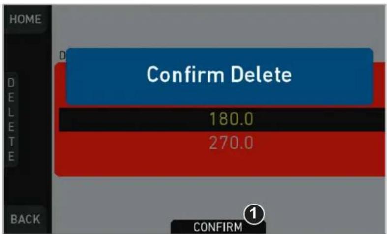 HOME D Confirm Delete 180.0 270.0 BACK CONFIRM①