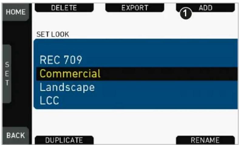 HOME DELETE EXPORT ① ADD SET LOOK REC 709 Commercial Landscape LCC BACK DUPLICATE RENAME