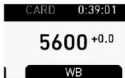 CARD 0:39:01 5600 +0.0 WB