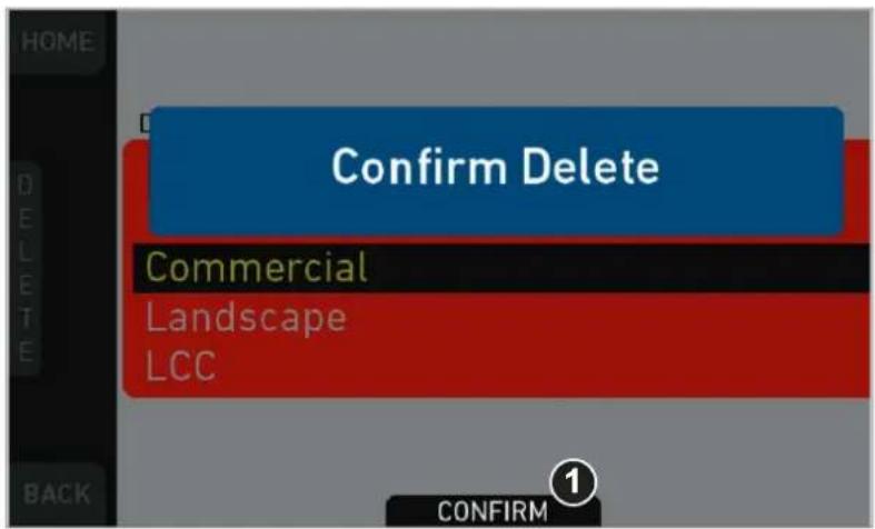 HOME DE TE BACK Confirm Delete Commercial Landscape LCC 1 CONFIRM