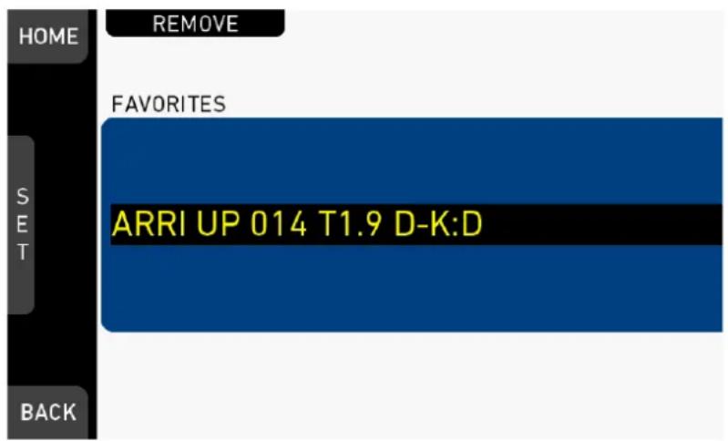 HOME REMOVE FAVORITES ARRI UP 014 T1.9 D-K:D SET BACK