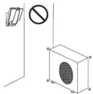 Safety warning sign with a prohibition symbol and a device with a textured surface inside a box