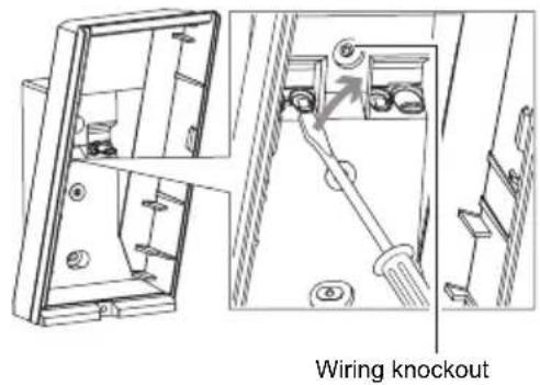 Wiring knockout