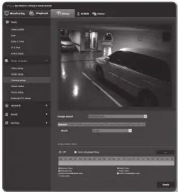 Hanwha SNB-7004 - Camera setup - 1