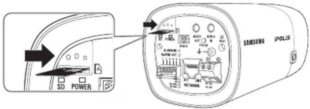 Hanwha SNB-7004 - Inserting a Micro SD Memory Card - 1