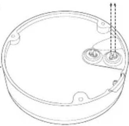Hanwha SNB-7004 - Connecting waterproof power cable and LAN cable - 2