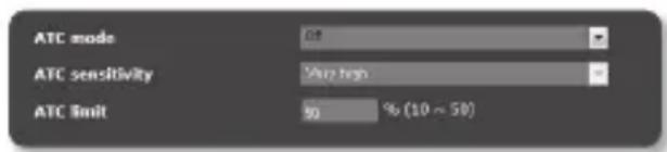 Hanwha SNB-7004 - According to your situation, set ATC (Auto Transmit Control) mode. - 1