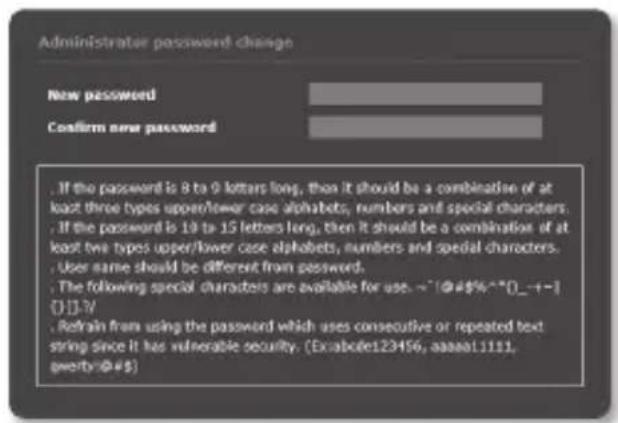 Hanwha SNB-7004 - PASSWORD SETTING - 2