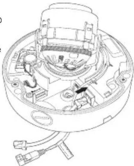 Hanwha SNB-7004 - Connecting waterproof power cable and LAN cable - 4
