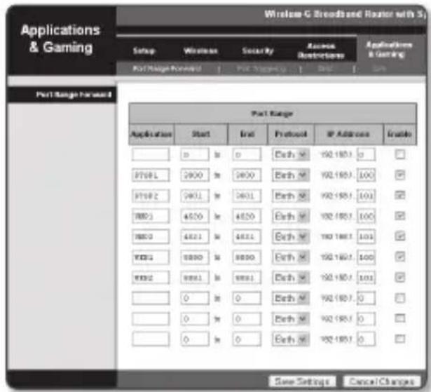 Hanwha SNB-7004 - Manual Port Range Forwarding - 1