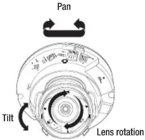 Hanwha SNB-7004 - Adjusting the monitoring direction for the camera (SND-7084/ SNV-7084) - 1