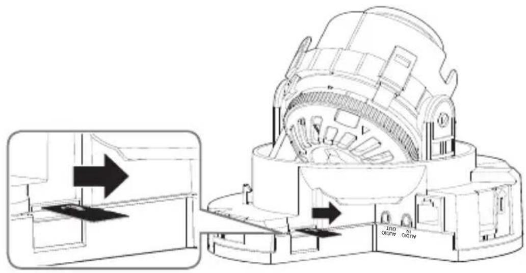 Hanwha SNB-7004 - Removing a Micro SD Memory Card - 2