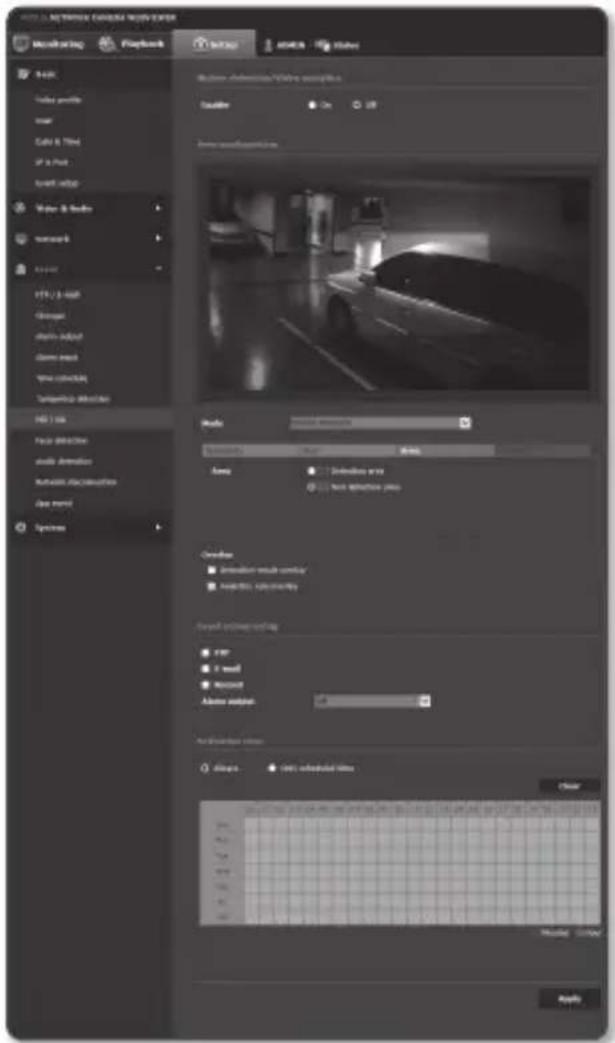 Hanwha SNB-7004 - To use Motion detection - 2
