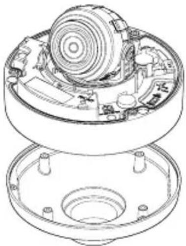 Hanwha SNB-7004 - Attaching to the unbundled adapter - 1
