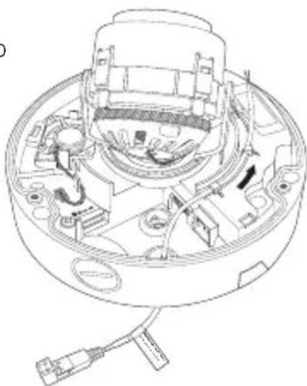 Hanwha SNB-7004 - Connecting waterproof power cable and LAN cable - 3