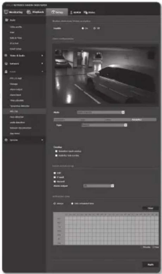 Hanwha SNB-7004 - To use Video analytics - 1