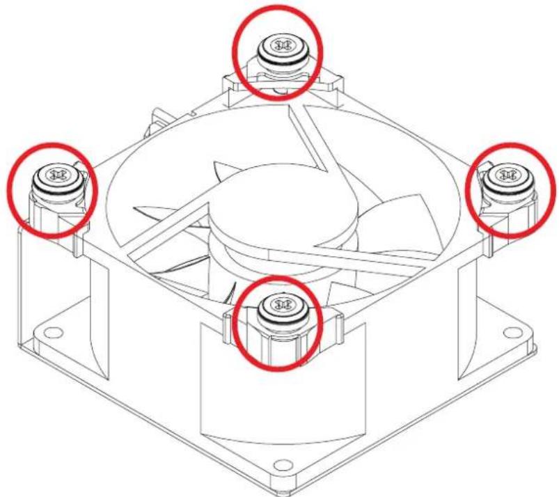 AIC RSC-4H - Removing a fan module - 2