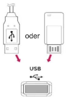 LG 55LV75A - Anschließen von USB-Speichergeräten - 1
