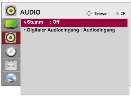 LG 55LV75A - Einstellungen im Menü AUDIO - 1