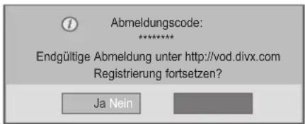 LG 55LV75A - DivX® VOD-Abmeldung - 1