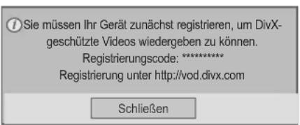 LG 55LV75A - DivX® VOD-Registrierung - 1