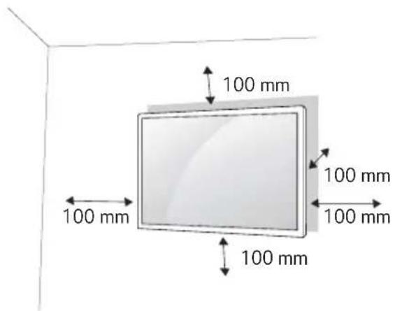 LG 86UH5E - Installation an einer Wand - 1