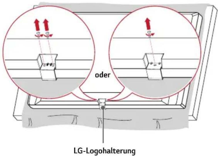 LG 86UH5E - Entfernung der LG-Logohalterung - 1