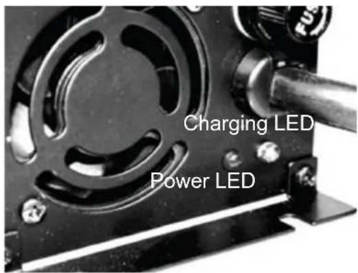 XS Power IntelliCharger HF1215 - - Back Power Switch and Front LED Indicators - 2